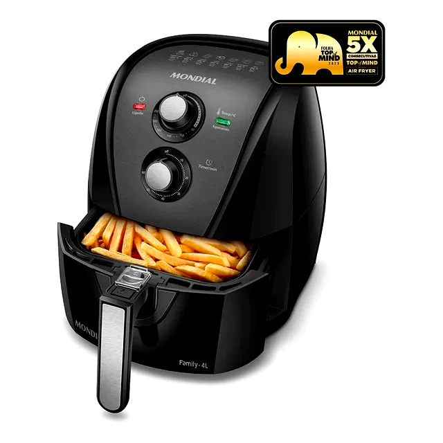 teste Fritadeira Air Fryer Mondial 4L 1500W AFN-40-BFT