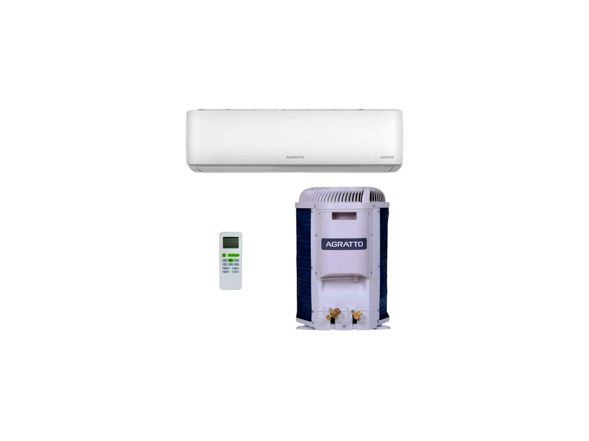 Agratto Liv Top Inverter 12.000 BTUs Frio 220V, evaporadora LCST12FI-02I e condensadora LCST12FE-02I