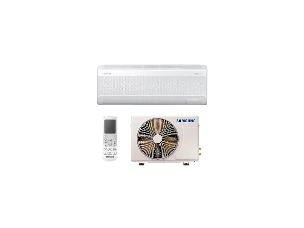 Samsung WindFree AI 12.000 BTUs Frio 220V, kit F-AR12DYFAAWK, evaporadora AR12DYFAAWKNAZ e condensadora AR12DYFAAWKXAZ