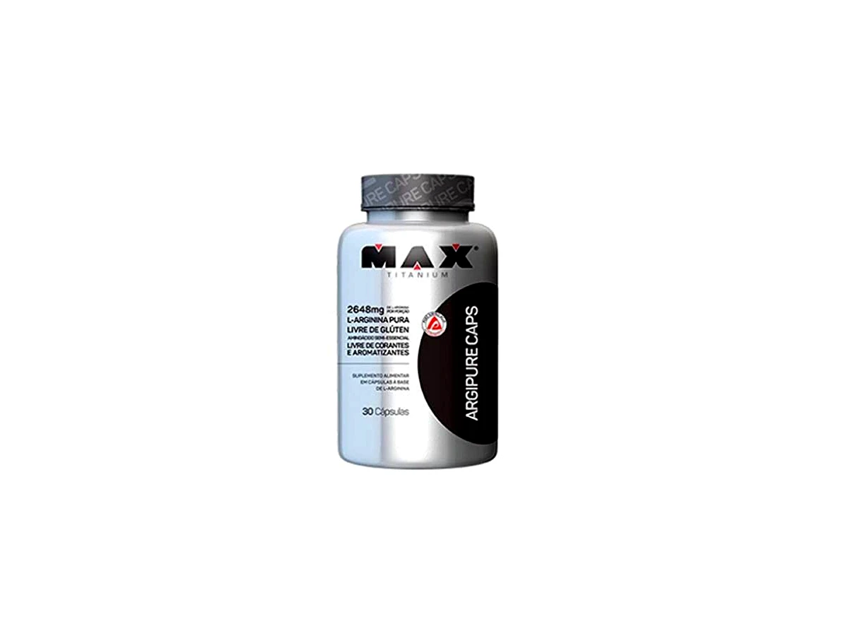 Argipure 100% L-Arginina 30 Cápsulas - Max Titanium