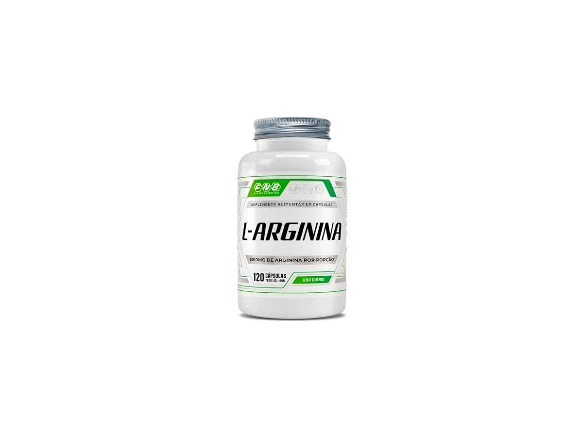 L-arginina 100% Pura 120 Cápsulas 500mg - FNB