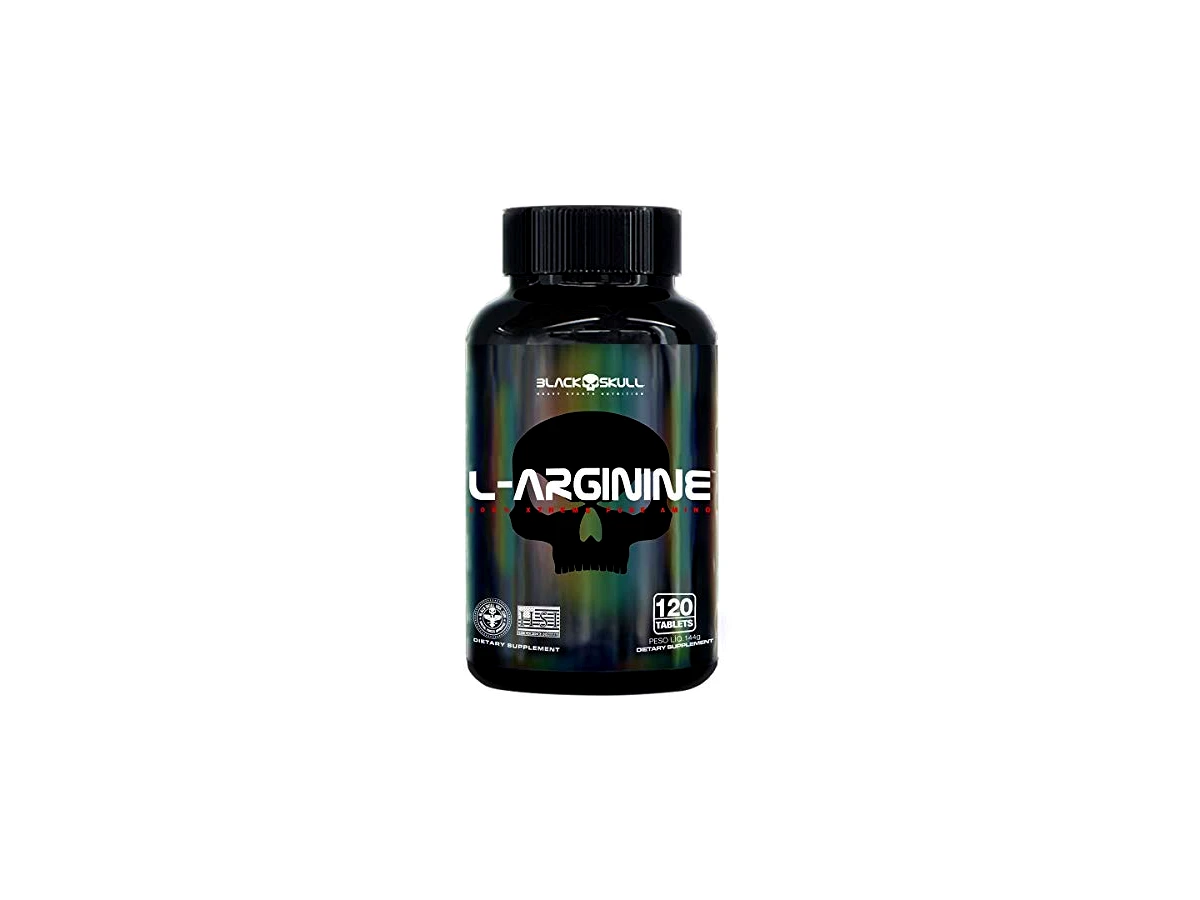 L-Arginine Aminoácido 120 Tabletes - Black Skull