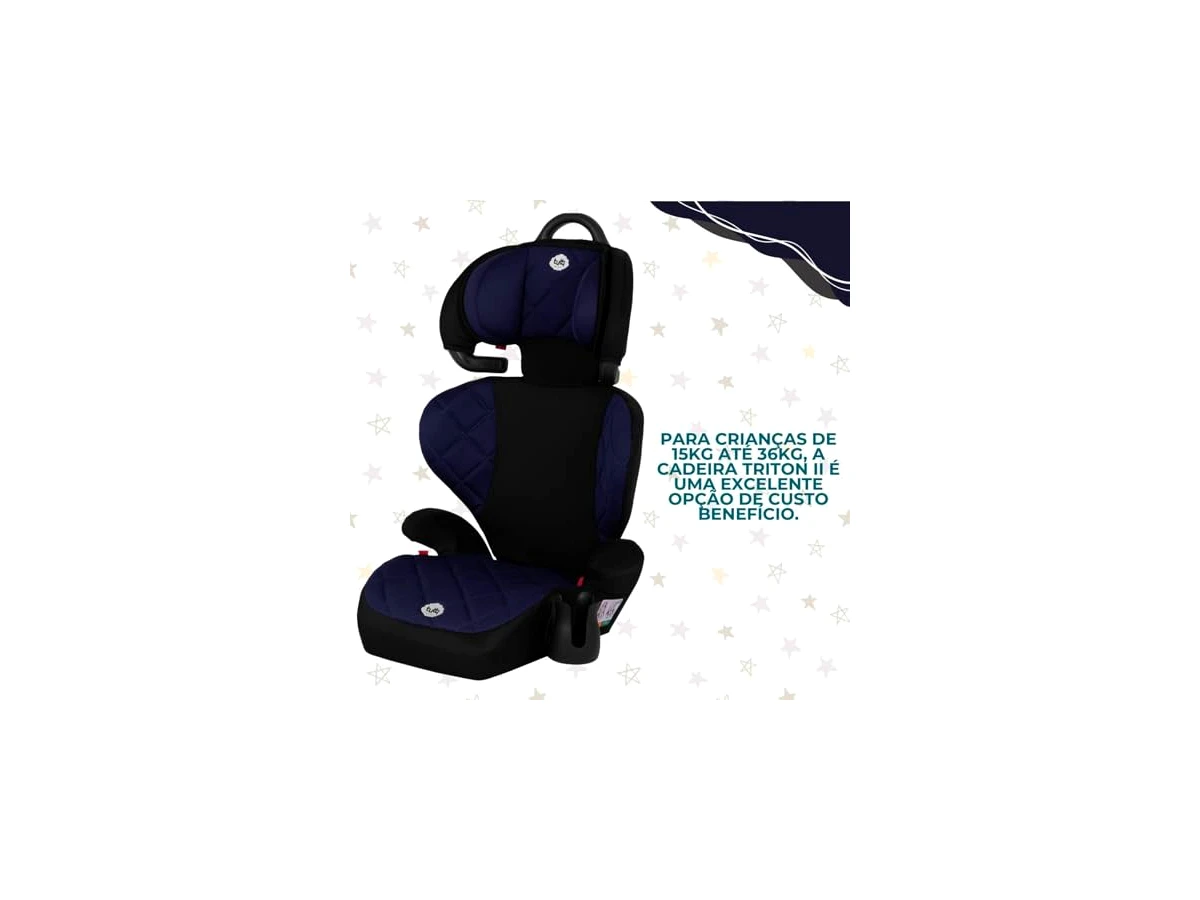 Assento de Elevação Tutti Baby Triton 15 a 36kg Preto 04700.01