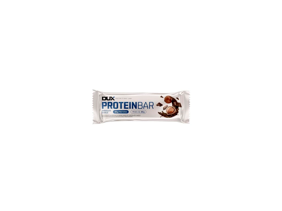 Barra de Proteína Dux Nutrition Protein Bar Sabor Chocolate e Avelã (50g)