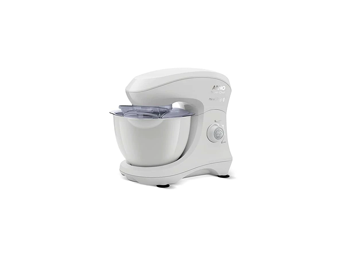 Batedeira Planetária Arno Super Chef KM00 Preta 750W com 15 Velocidades e Tigela de 5L