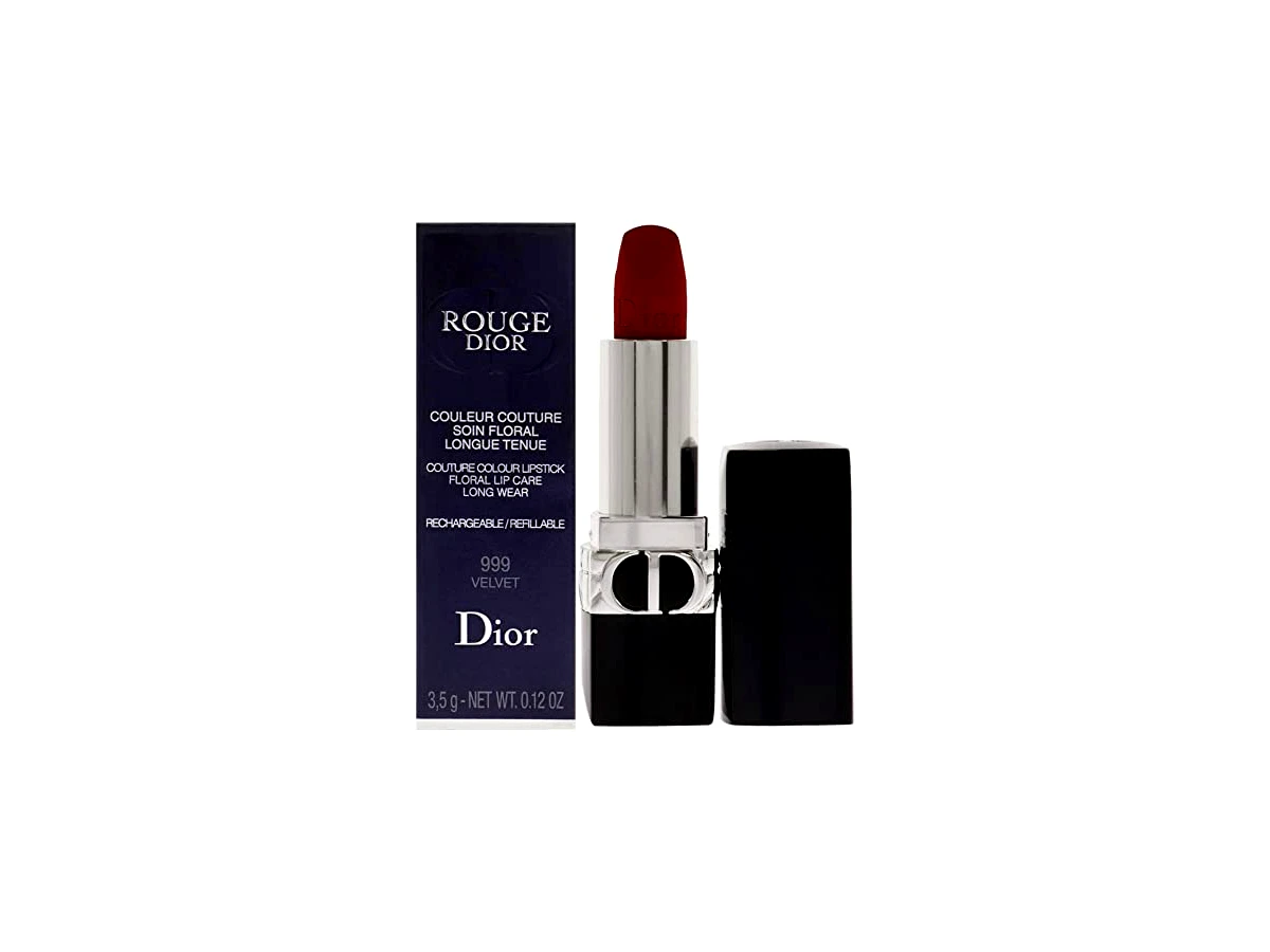 Dior Rouge Dior Refillable Lipstick - Tonalidade 999 Velvet Finish