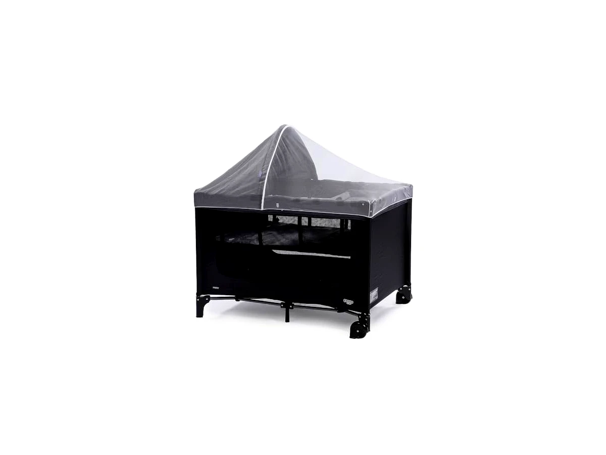 Berço Desmontável Cosco Happy 2 Alturas com Rodas - Cinza Mescla