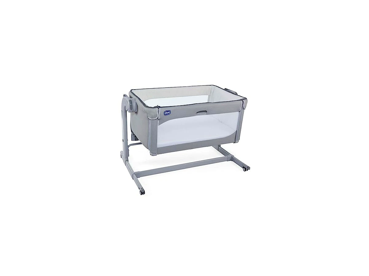 Berço Co-Sleeper Chicco Next2Me Magic Cool Grey com Balanço e Regulagem de Altura