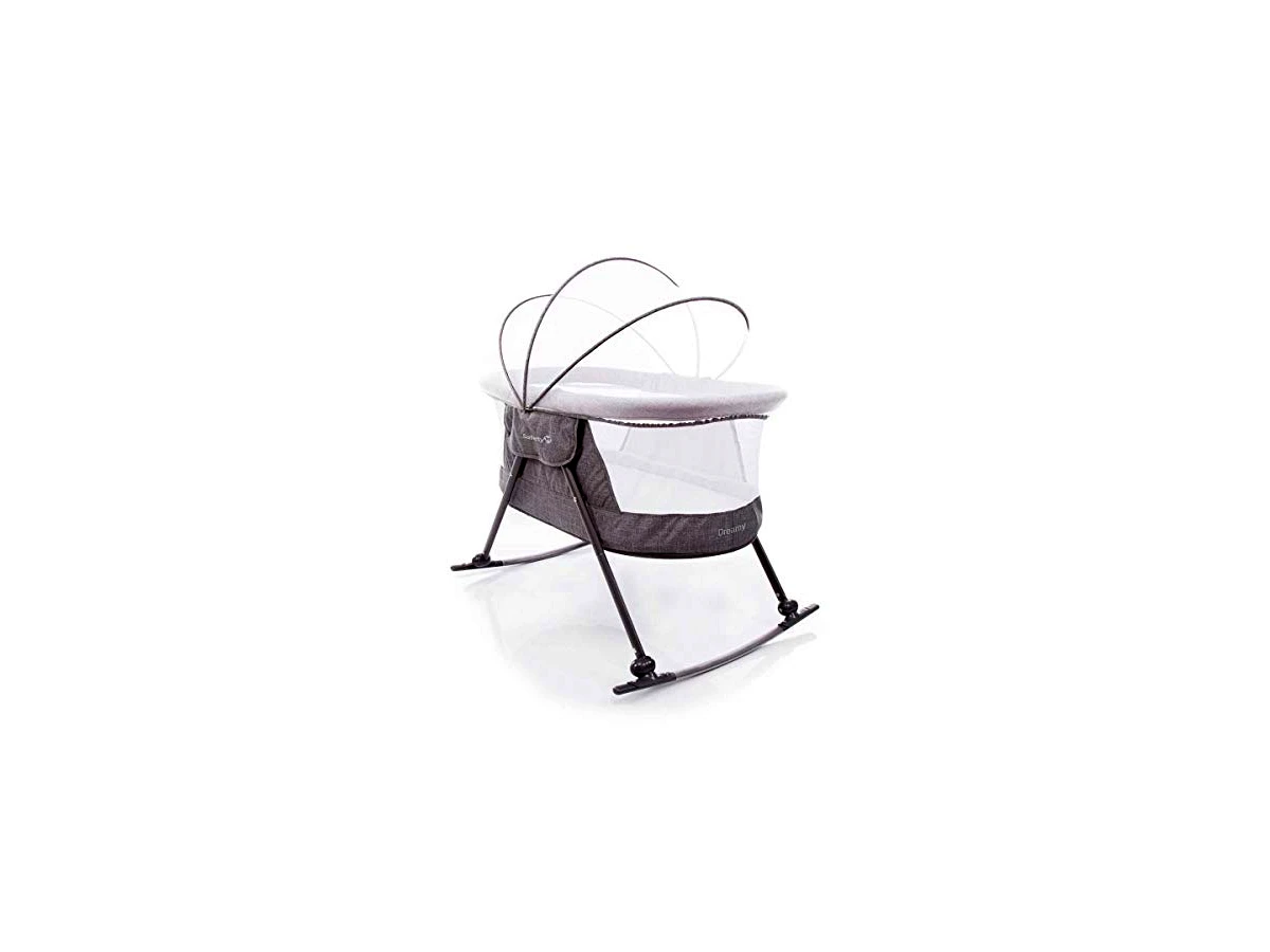 Berço Moisés Portátil Dreamy Safety 1st Cinza Mescla com Função Balanço