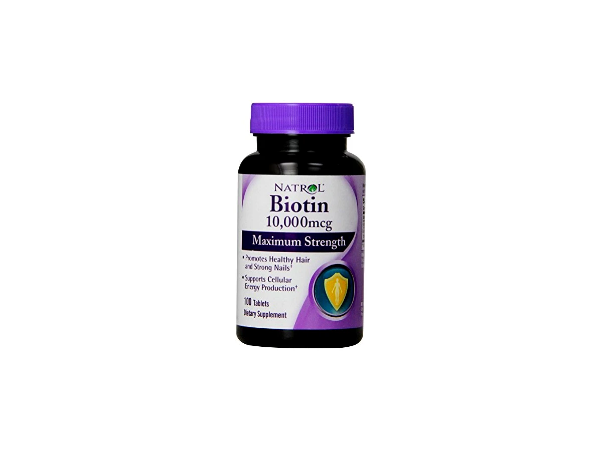 Biotina Natrol 10.000mcg Fast Dissolve Sabor Morango 90 Comprimidos