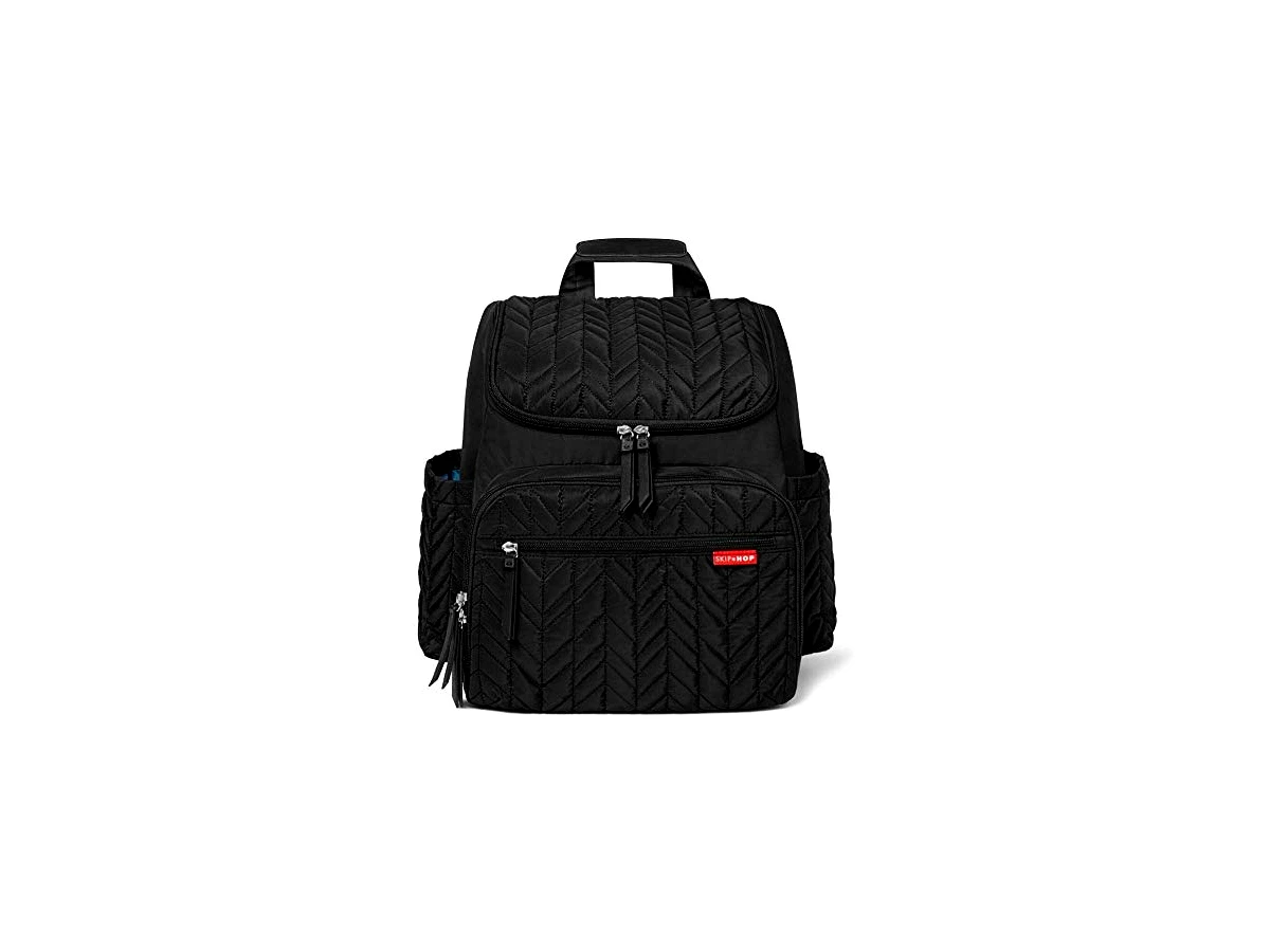 Mochila Maternidade Skip Hop Forma Backpack Jet Black com Trocador