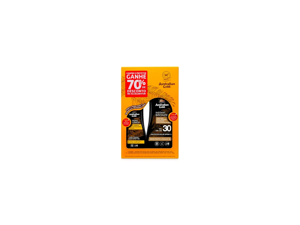 Australian Gold Spray Gel Bronzeador FPS 30 com Instant Bronzer 237ml
