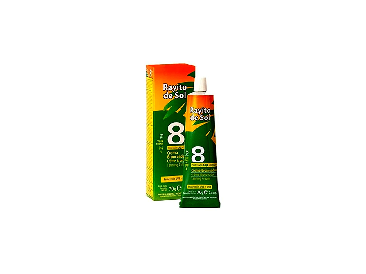 Creme Bronzeador Rayito de Sol FPS 15 Emulsão com Óleo de Nozes 70g