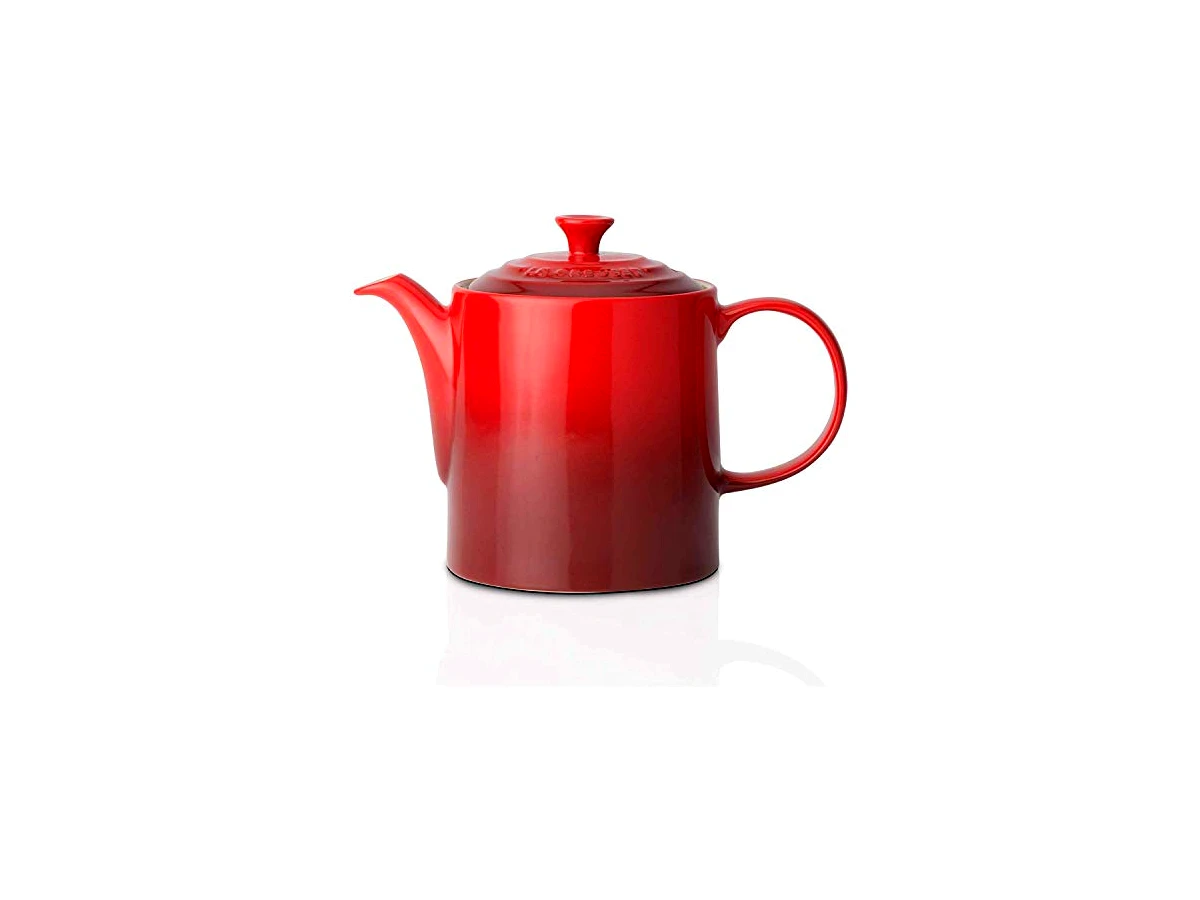 Le Creuset Bule Tradicional com Infusor de Cerâmica (1,3L, Cor Cerise/Vermelho)