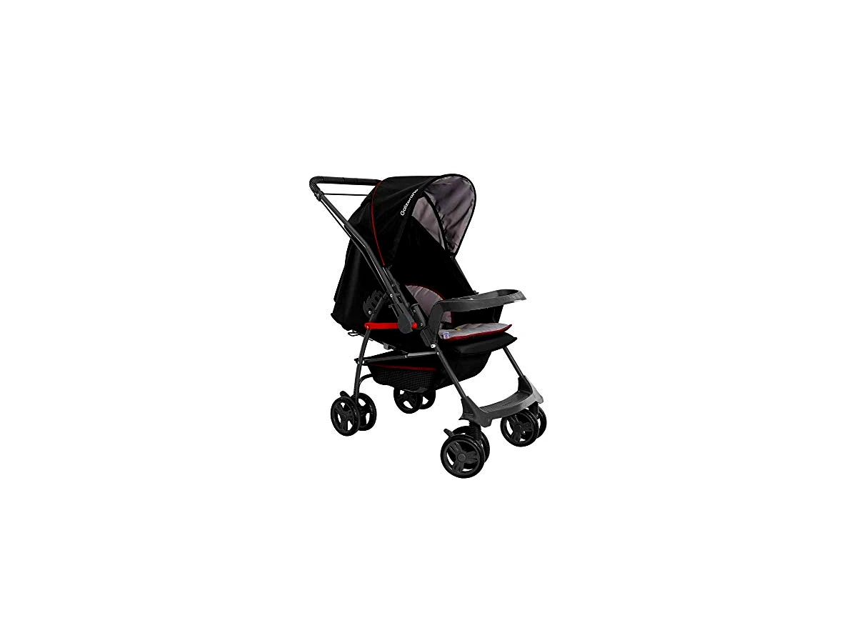 Carrinho de Bebê Berço Galzerano Milano Reversível II Preto