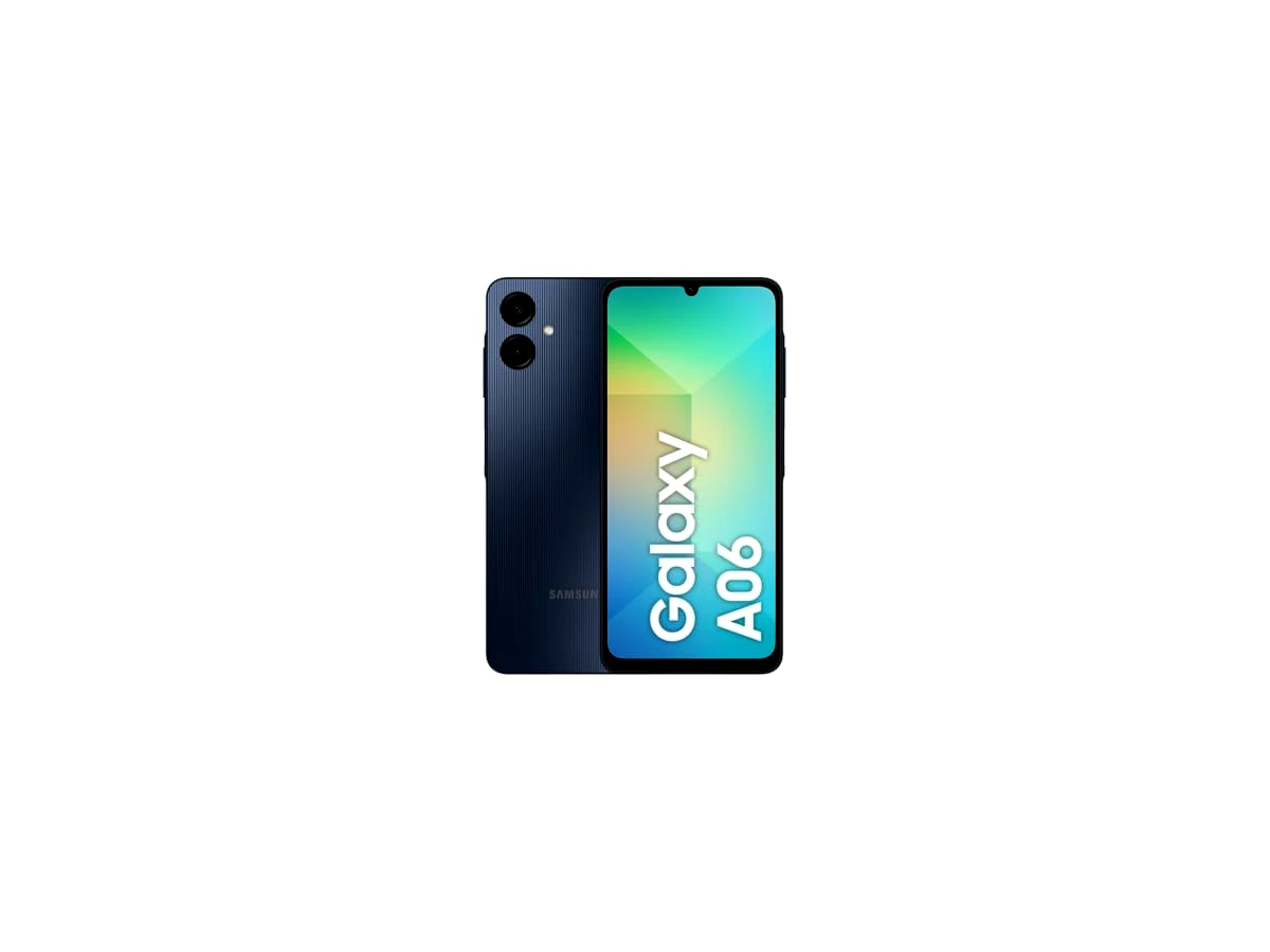 Smartphone Samsung Galaxy A06 128GB, 4GB RAM, Processador Octa-Core, Bateria de 5000mAh, Tela Infinita de 6.7", Câmera Traseira Dupla, Dual Chip - Azul Escuro