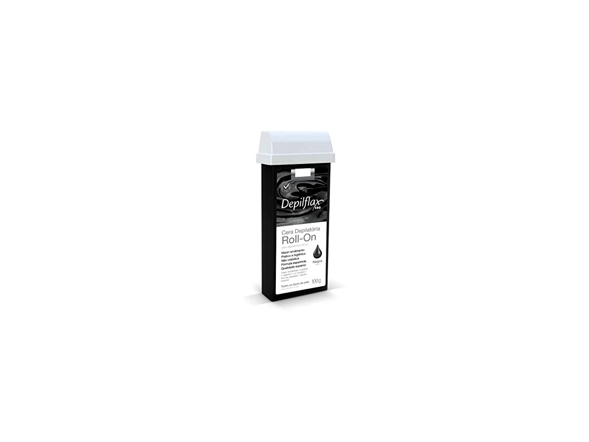 Cera Refil Roll-on Depilflax Negra 100g