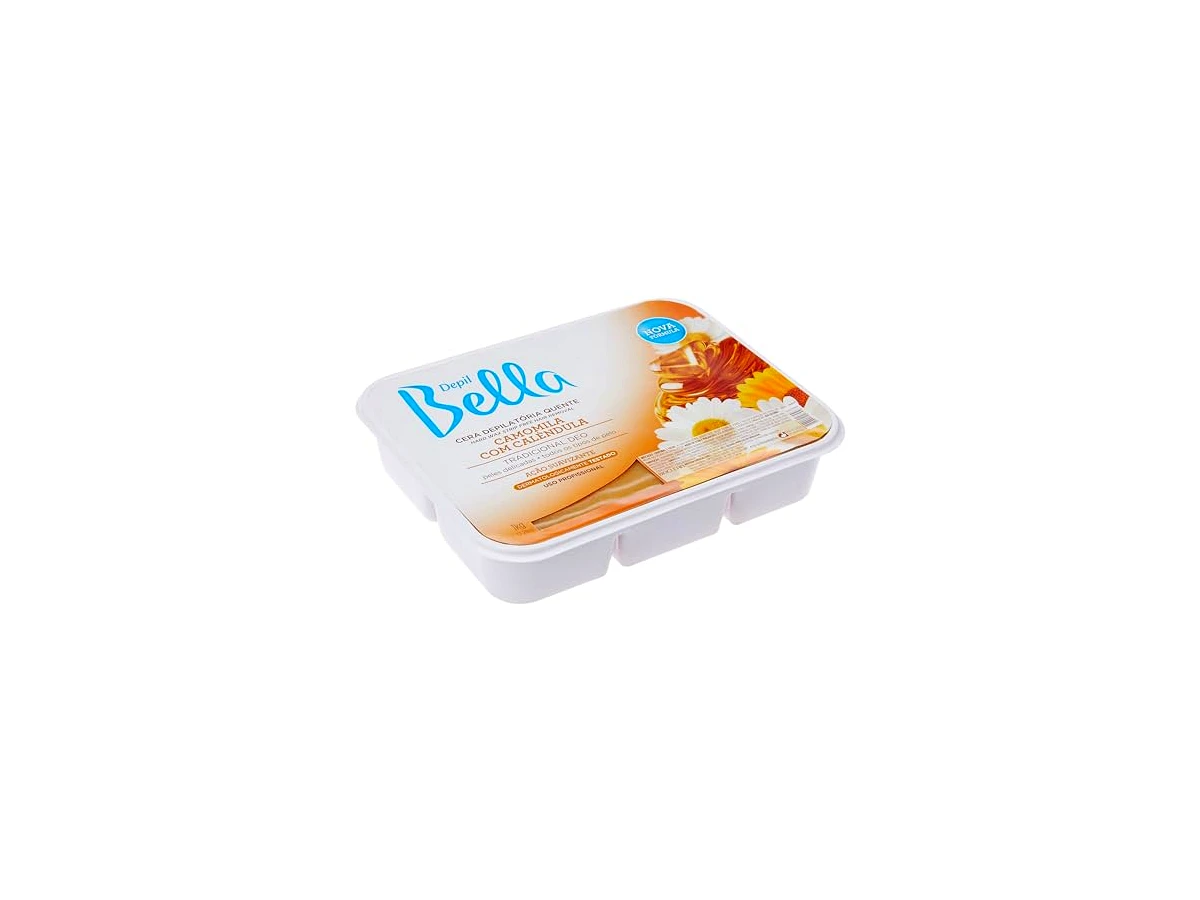 Depil Bella Cera Quente em Barra Camomila e Calêndula 1kg