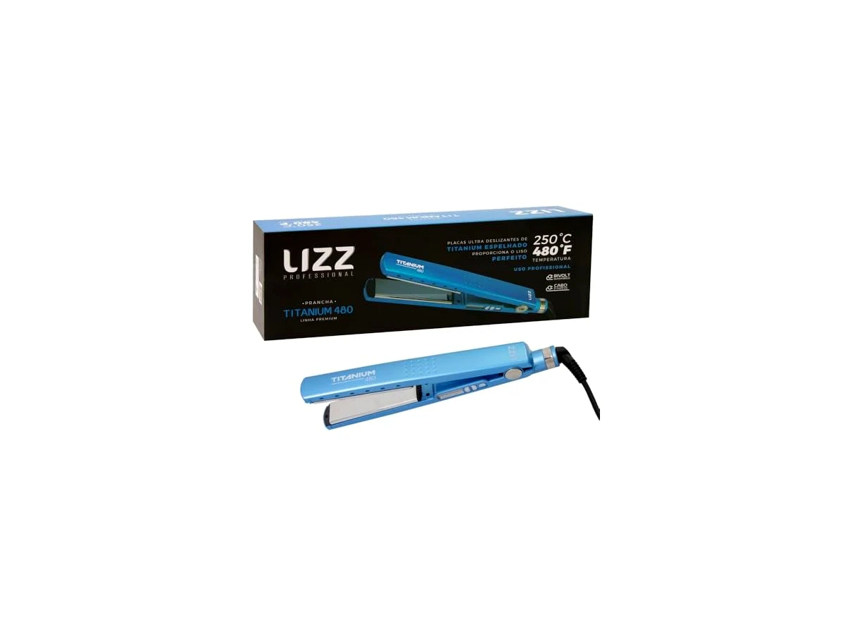 Prancha Lizze Extreme Titanium 250°C / 480°F Bivolt
