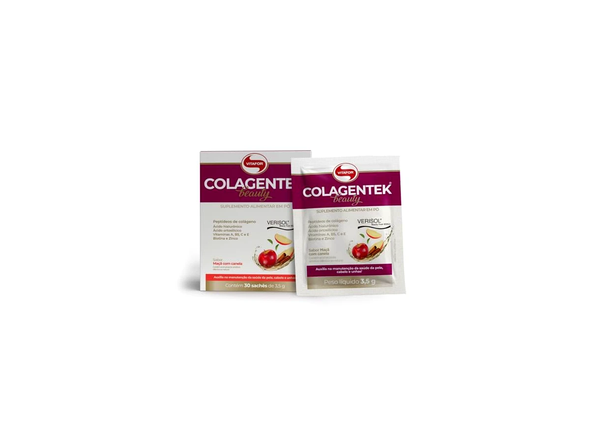 Colagentek Beauty Vitafor Sabor Maçã com Canela 225g