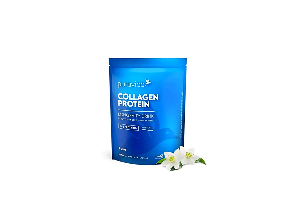 Collagen Protein Peptídeos de Colágeno Verisol Sabor Neutro Pote 450g - Puravida