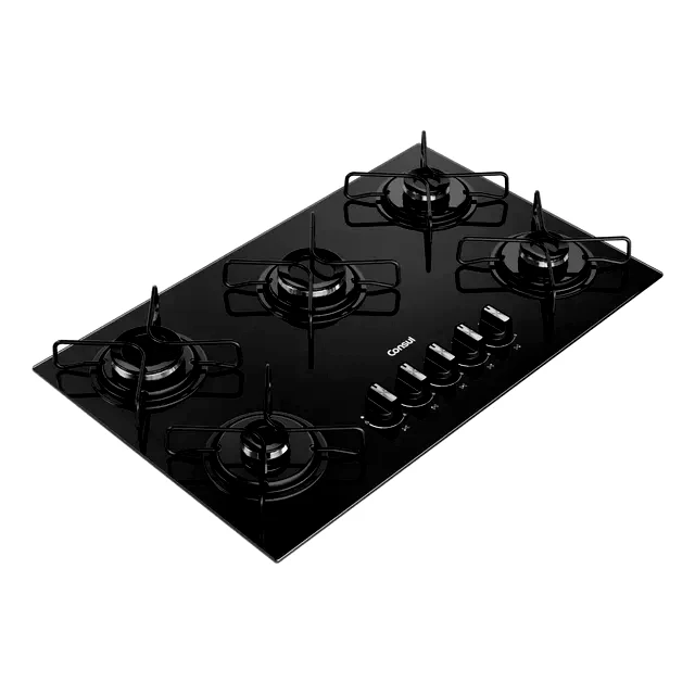 teste Cooktop Consul 5 Bocas a Gás CD075BE