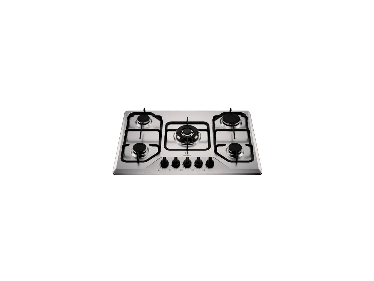 Cooktop 5 Bocas a Gás Electrolux Experience Inox Multi Chama KE5XC, bivolt — não confundir com os modelos de vidro KE5GC ou KE5GT.