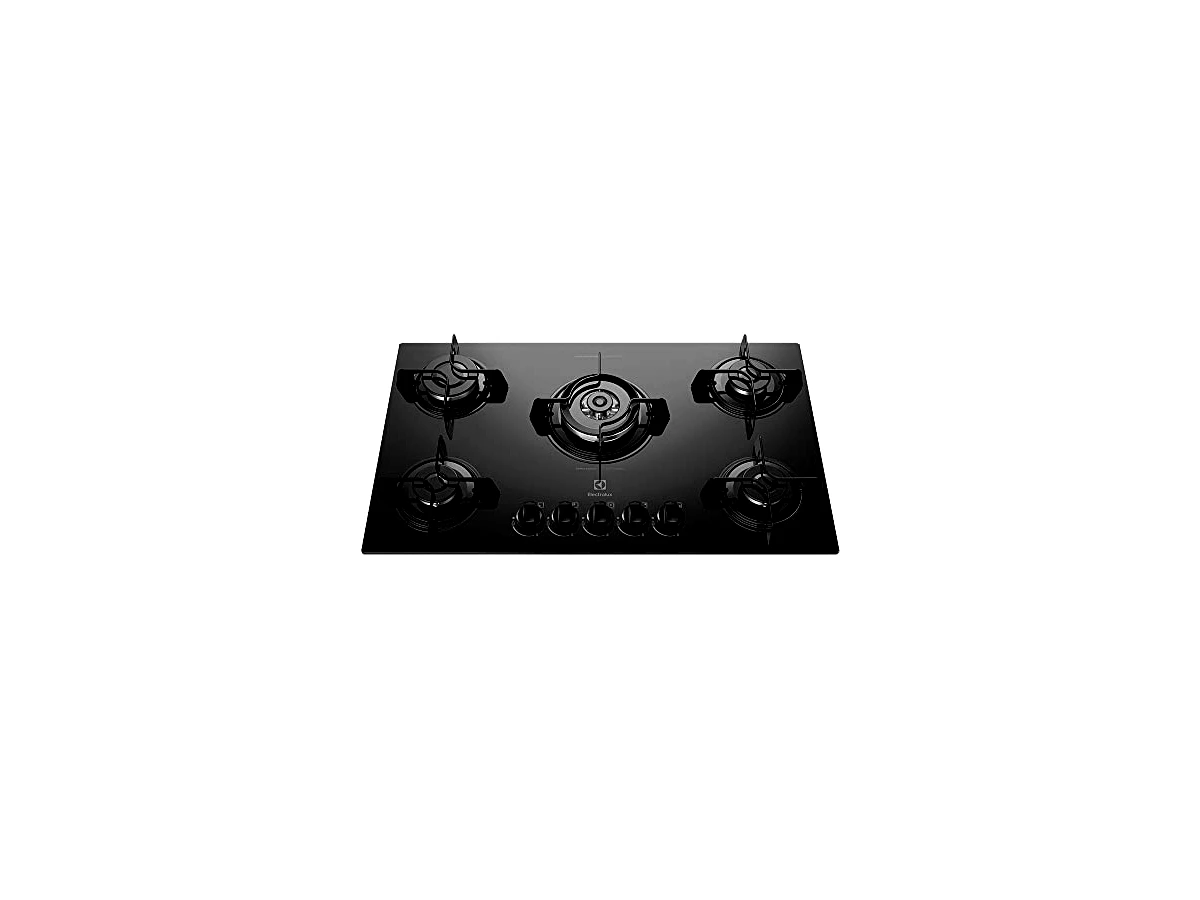 Cooktop a Gás Electrolux 5 Bocas com Tripla Chama Vidro Temperado Preto (Modelo: KE5TP)