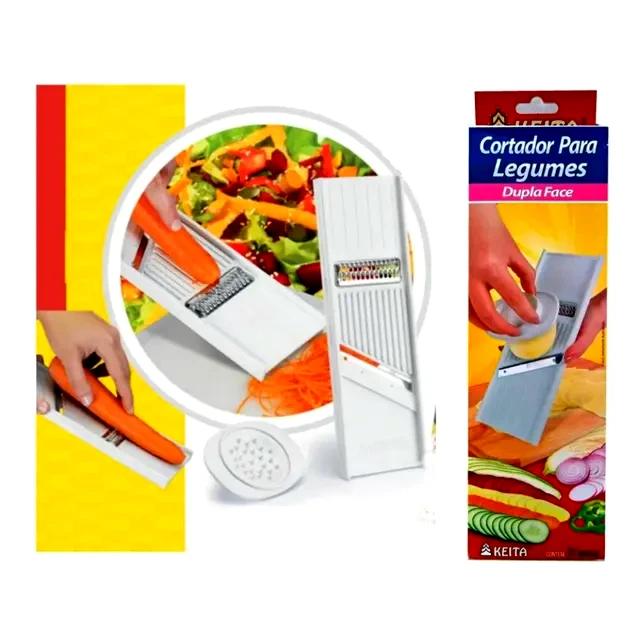 teste Cortador de Legumes Keita Inox Dupla Face