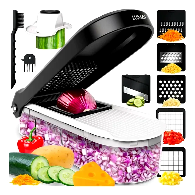 teste Cortador de Legumes Lumai 6 em 1 Inox Mandoline