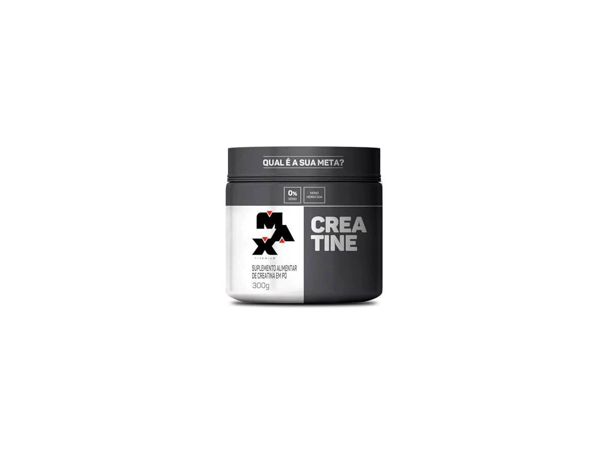 Creatina Monohidratada 100% Pura Max Titanium - Pote 300g