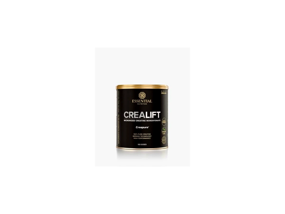 Creatina Creapure Essential Nutrition Pura Em Pó Lata 300g
