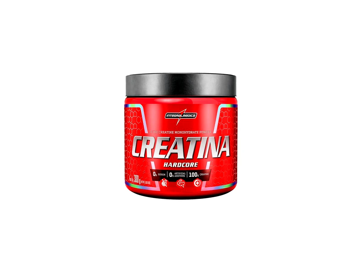Creatina Hardcore Integralmédica Monohidratada Pura Em Pó Refil 300g