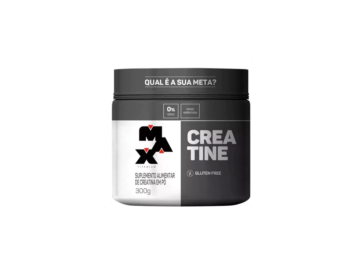Creatina Pura Monohidratada Max Titanium Em Pó Pote 300g