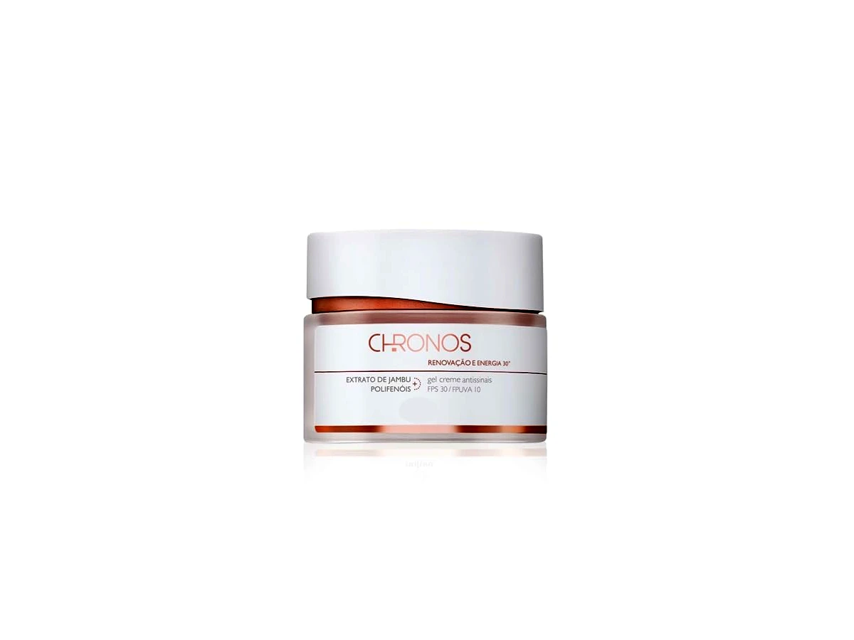 Natura Chronos 30+ Renovação e Energia Gel Creme Antissinais Dia FPS 30 40g