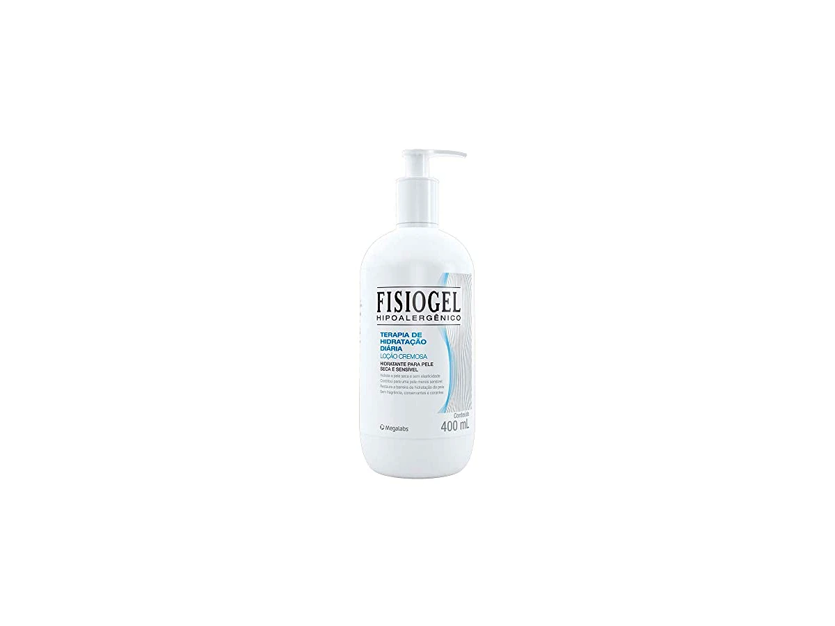 Fisiogel Terapia de Hidratação Diária Loção Cremosa para Pele Seca e Sensível Pump 400ml