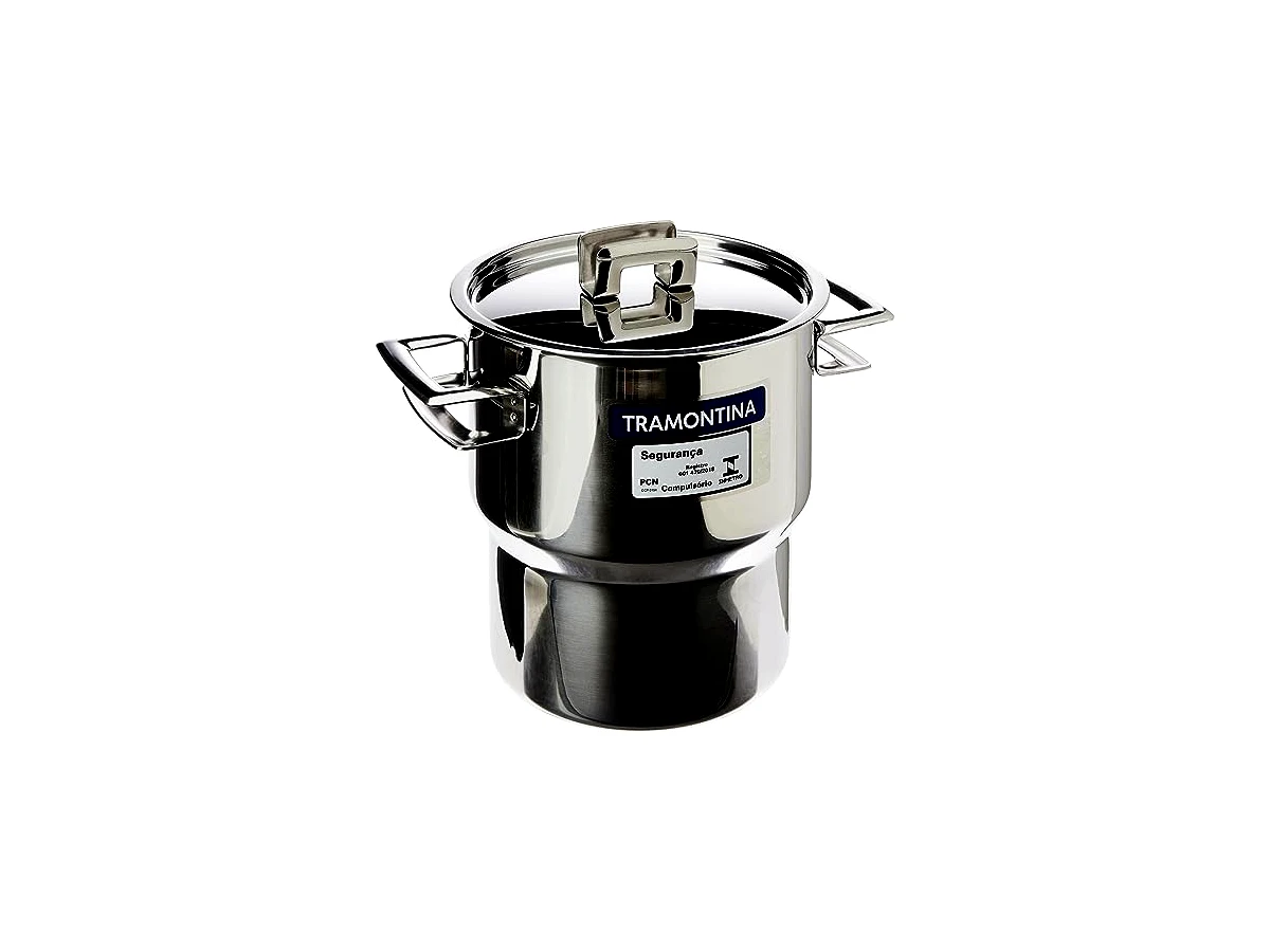 Cuscuzeira Tramontina Brava em Aço Inox 14 cm (Ref: 62419/140)