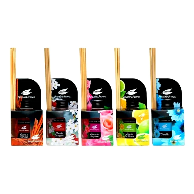 teste Kit 5 Difusores de Aromas Perfume Amazônia