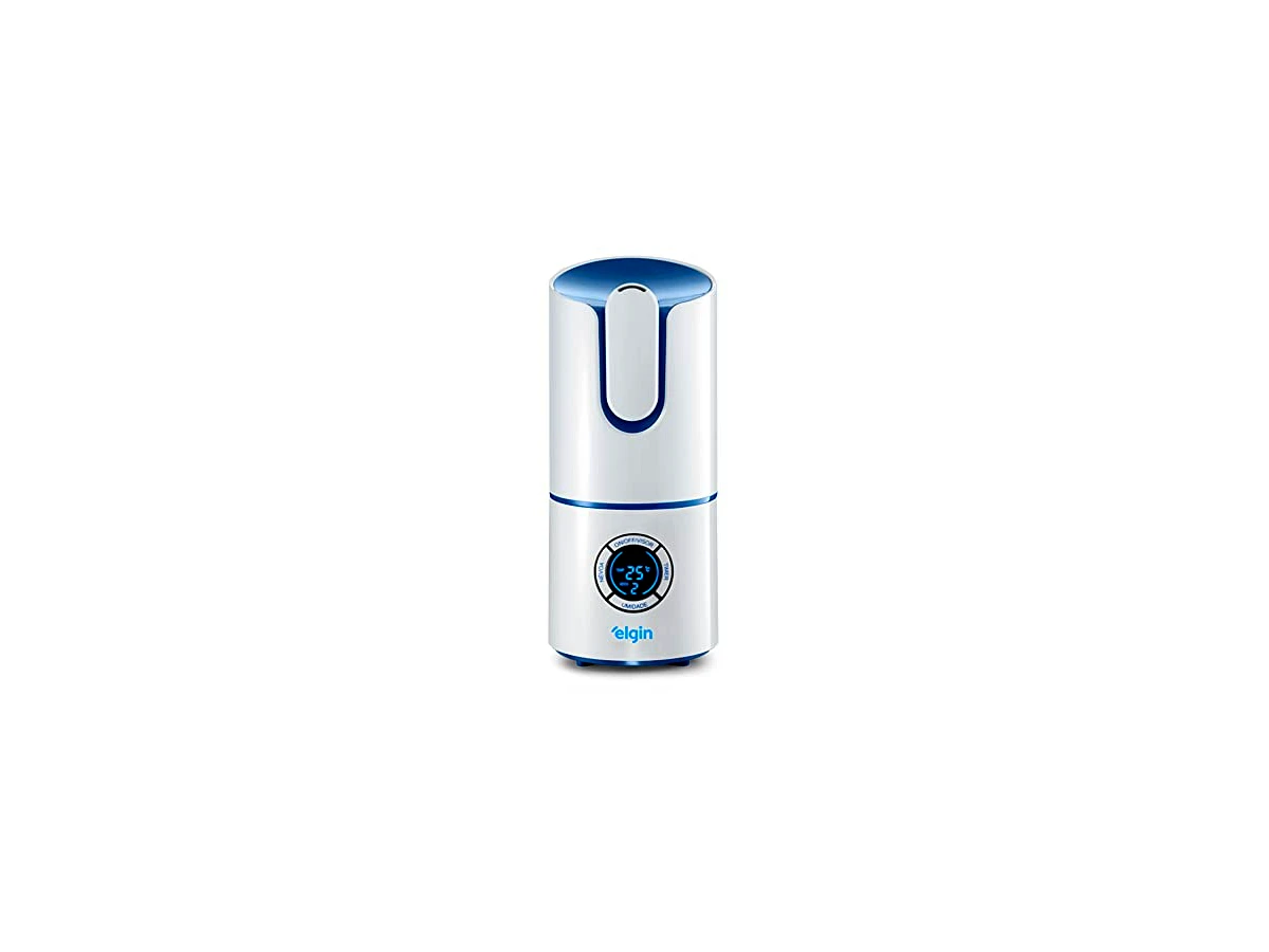 Umidificador de Ar Elgin Digital Inteligente 2,5 Litros Branco e Azul Bivolt