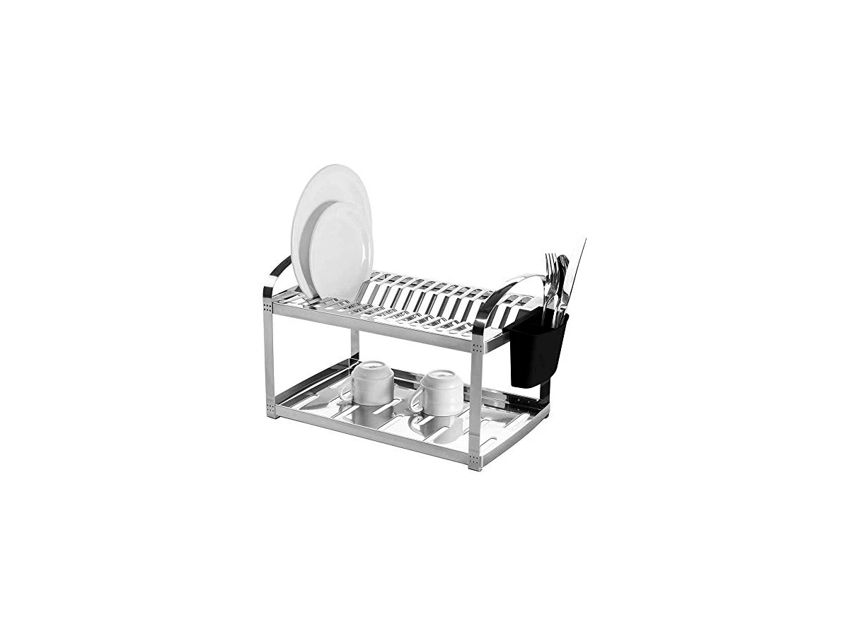 Escorredor de Louças Brinox Suprema 16 Pratos Aço Inox com Dispenser (Ref. 2099/116)