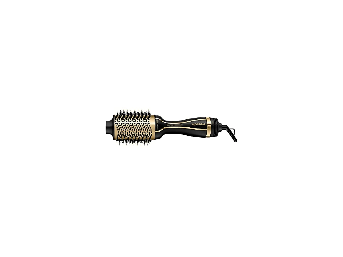Escova Secadora Mondial Black Gold Argan ES-15 1300W Bivolt