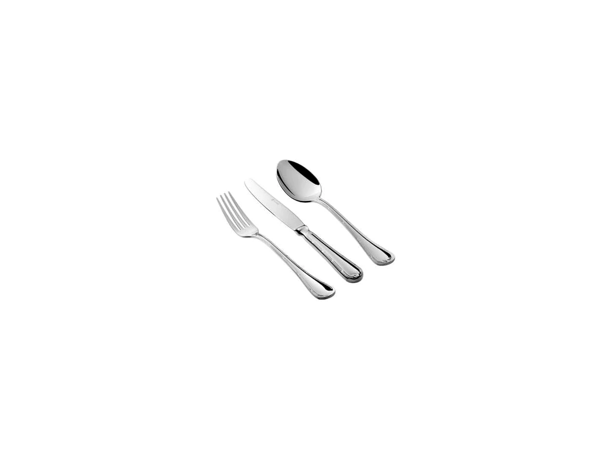 Faqueiro St. James Croisé em Aço Inox 130 Peças com Estojo (Ref: CPCI.1.003.130)