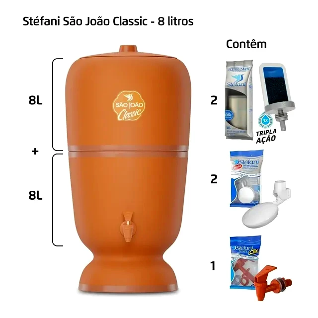 teste Filtro de Barro Stéfani 8L São João Classic