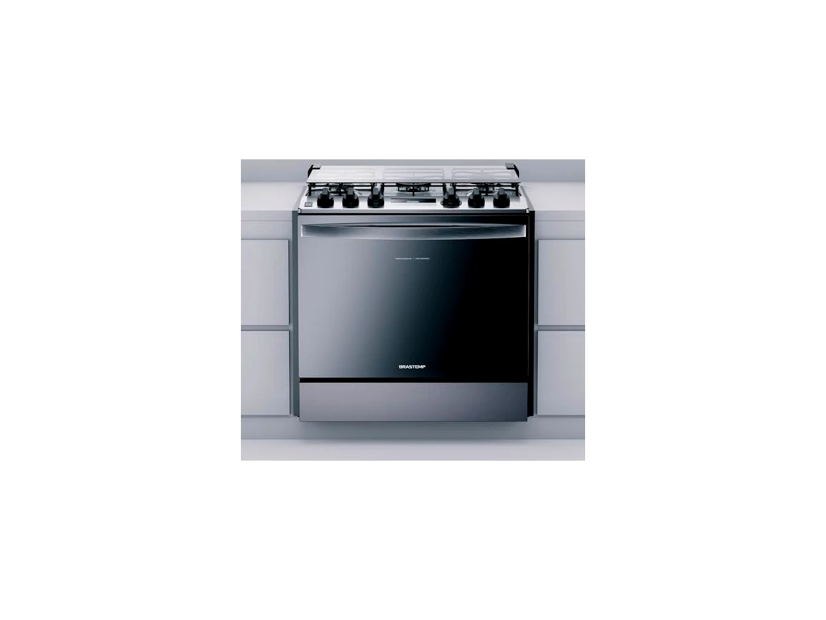 Fogão de Embutir Brastemp 5 Bocas Inox com Turbo Chama e Touch Timer - Modelo BYS5PCR