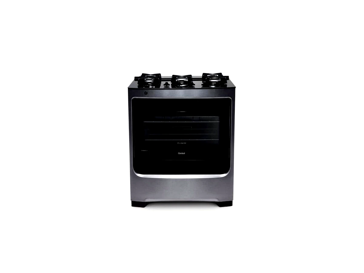 Fogão Consul 5 Bocas Inox com Mesa de Vidro (CFS5VAR)