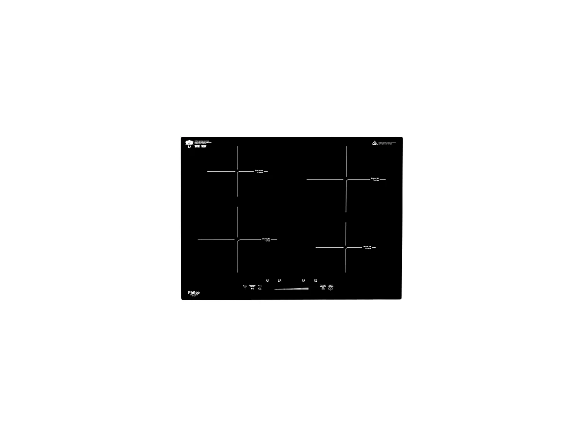 Cooktop de Indução Philco 4 Bocas Preto com Painel Touch (PCT40P)