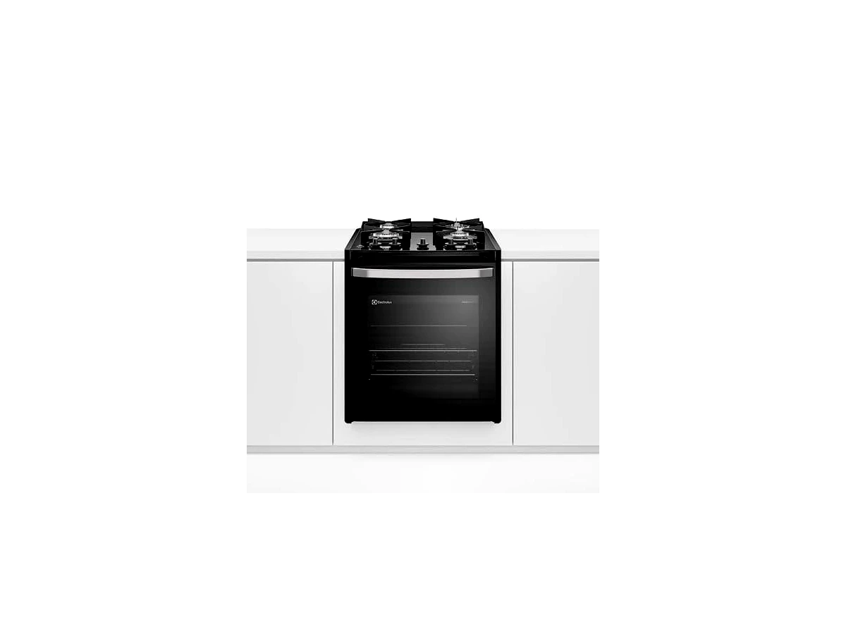 Fogão Electrolux 4 Bocas de Embutir Experience FE4BP (Preto com Mesa de Vidro e VaporBake)
