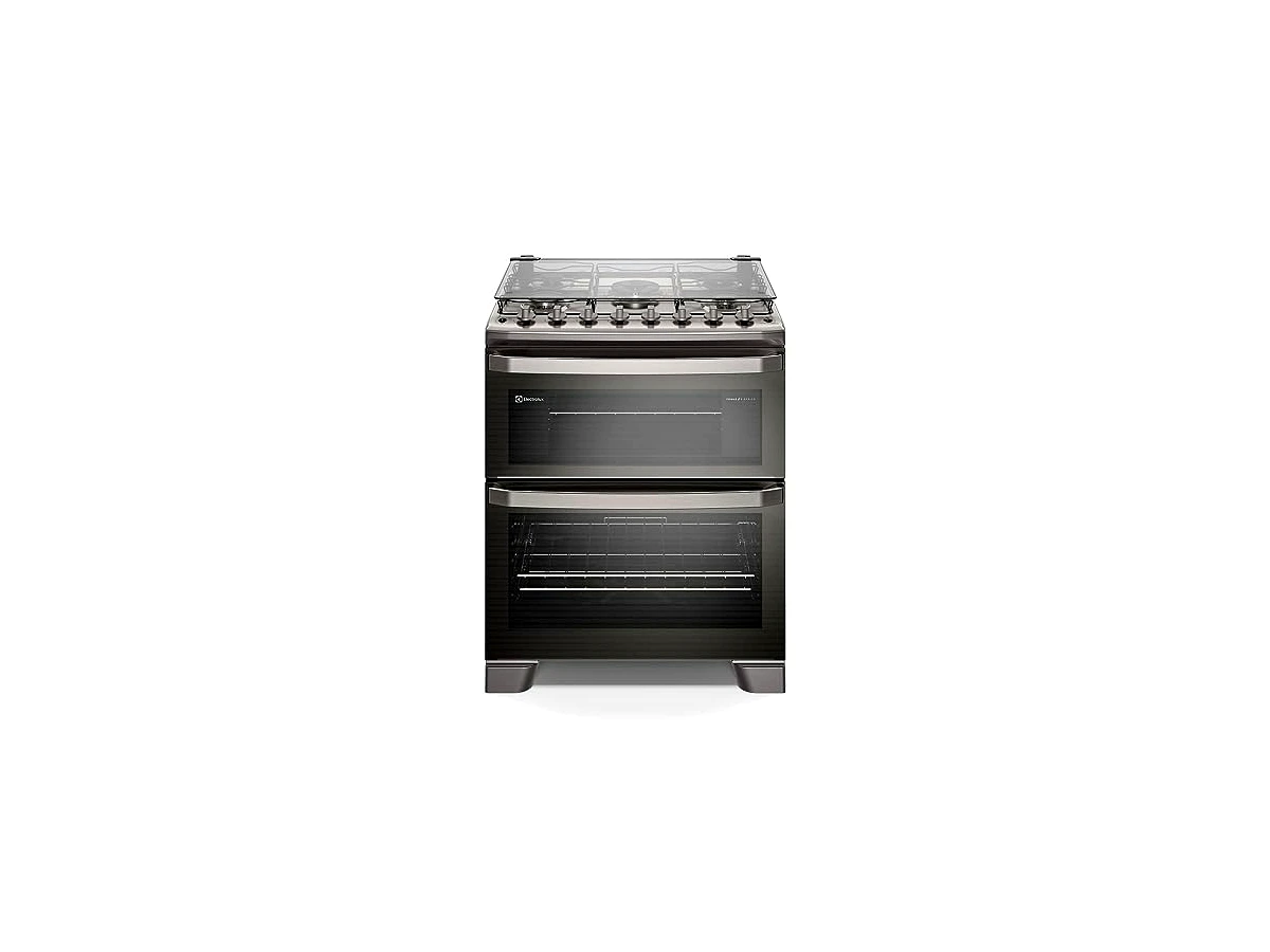 Fogão Electrolux 5 Bocas Experience FE5DC (Cinza de Piso com Duplo Forno e PerfectCook360)
