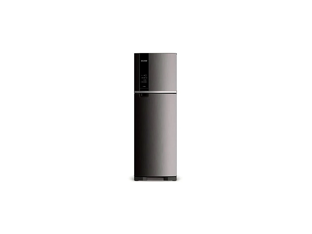 Geladeira Brastemp Frost Free Duplex 400 Litros Cor Inox com Compartimento Freeze Control - BRM54JK