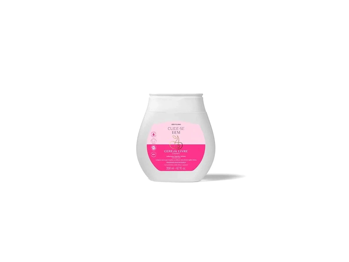 O Boticário Cuide-se Bem Cereja Livre Creme Hidratante Íntimo Externo para Virilha - 50ml